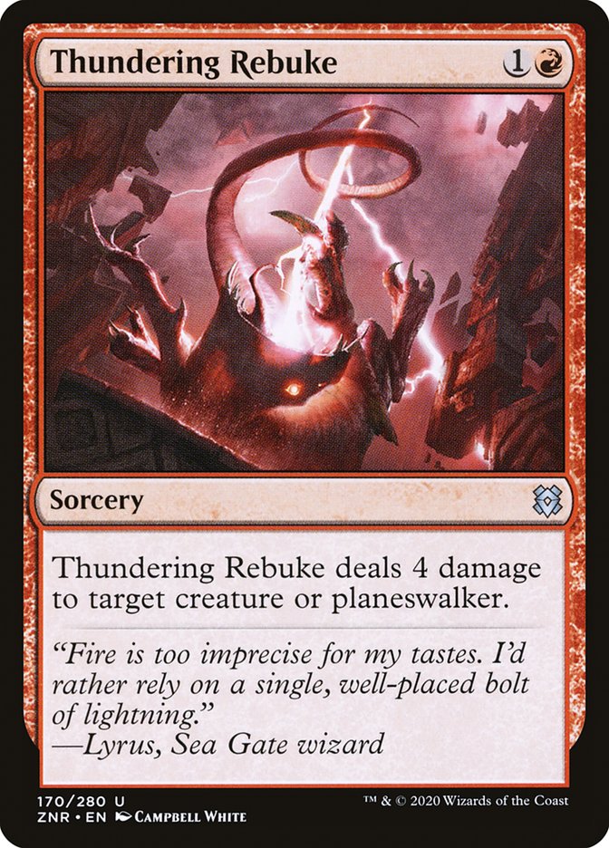Thundering Rebuke [Zendikar Rising] | Galaxy Games LLC
