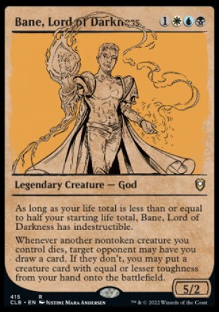 Bane, Lord of Darkness (Showcase) [Commander Legends: Battle for Baldur's Gate] | Galaxy Games LLC