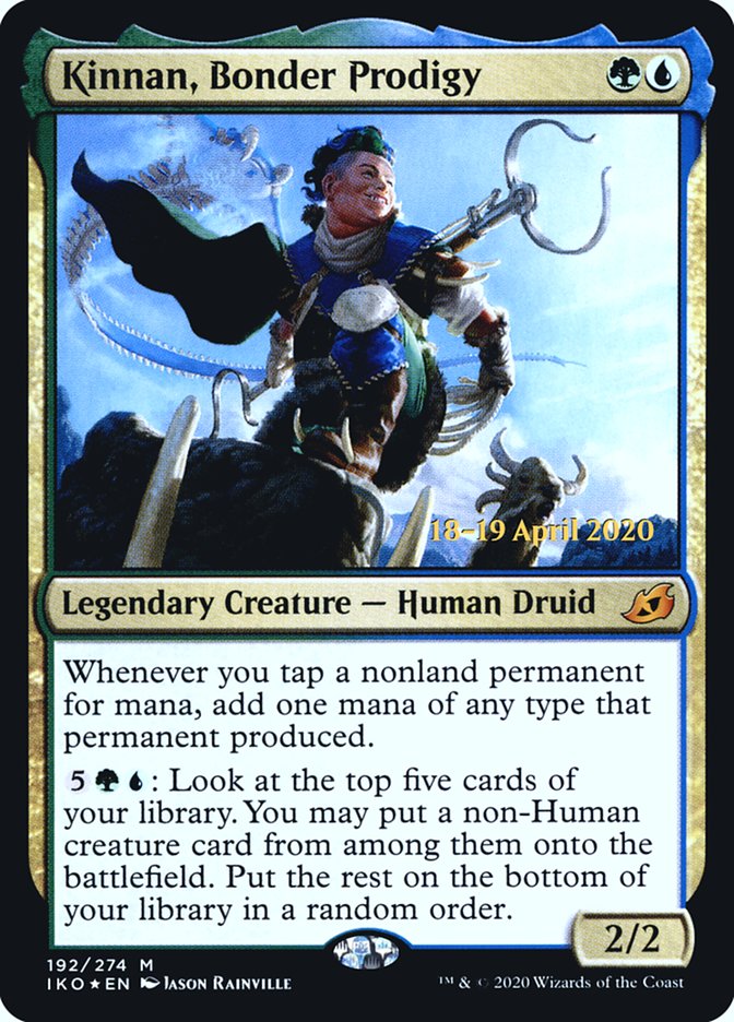 Kinnan, Bonder Prodigy [Ikoria: Lair of Behemoths Prerelease Promos] | Galaxy Games LLC