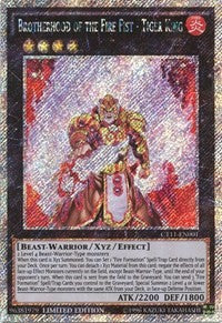 Brotherhood of the Fire Fist - Tiger King [CT11-EN001] Secret Rare | Galaxy Games LLC