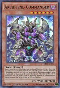 Archfiend Commander [CT11-EN006] Super Rare | Galaxy Games LLC