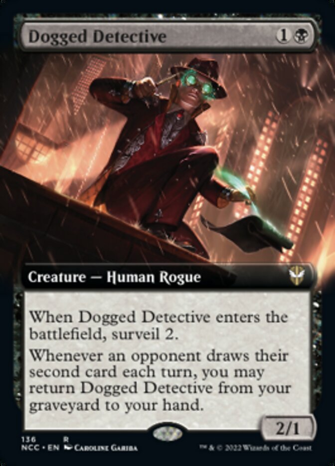 Dogged Detective (Extended Art) [Streets of New Capenna Commander] | Galaxy Games LLC