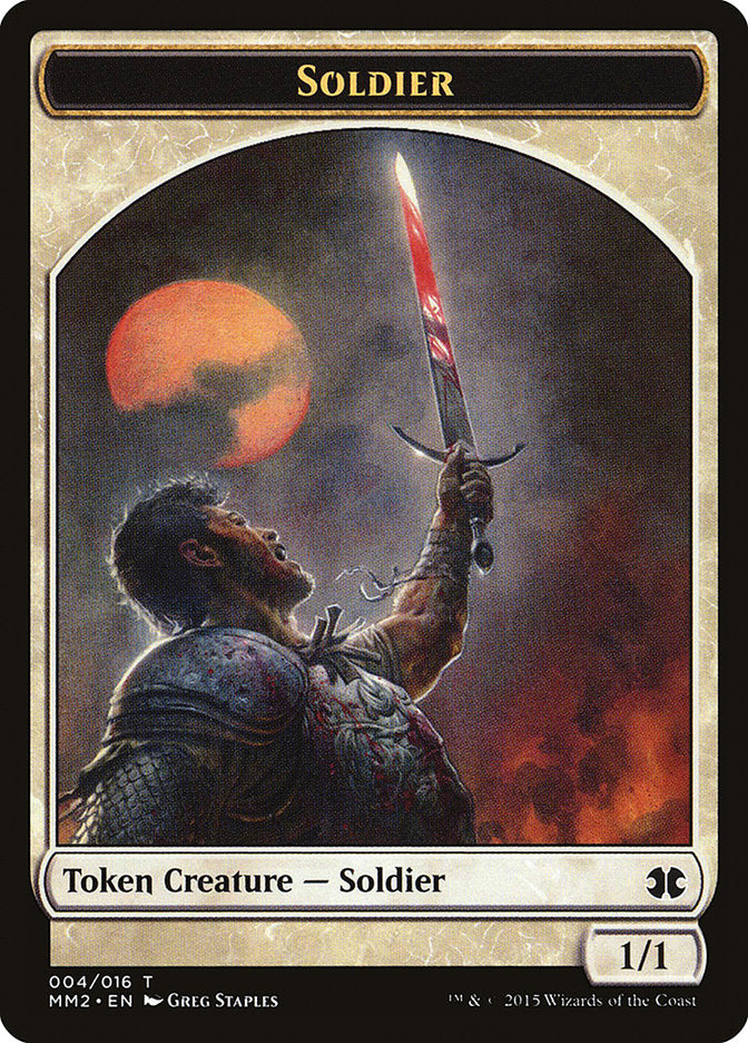 Soldier Token [Modern Masters 2015 Tokens] | Galaxy Games LLC