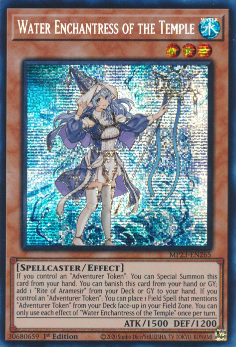 Water Enchantress of the Temple [MP23-EN265] Prismatic Secret Rare | Galaxy Games LLC