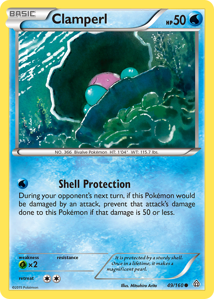 Clamperl (49/160) [XY: Primal Clash] | Galaxy Games LLC