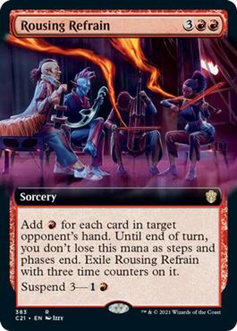 Rousing Refrain (Extended Art) [Commander 2021] | Galaxy Games LLC