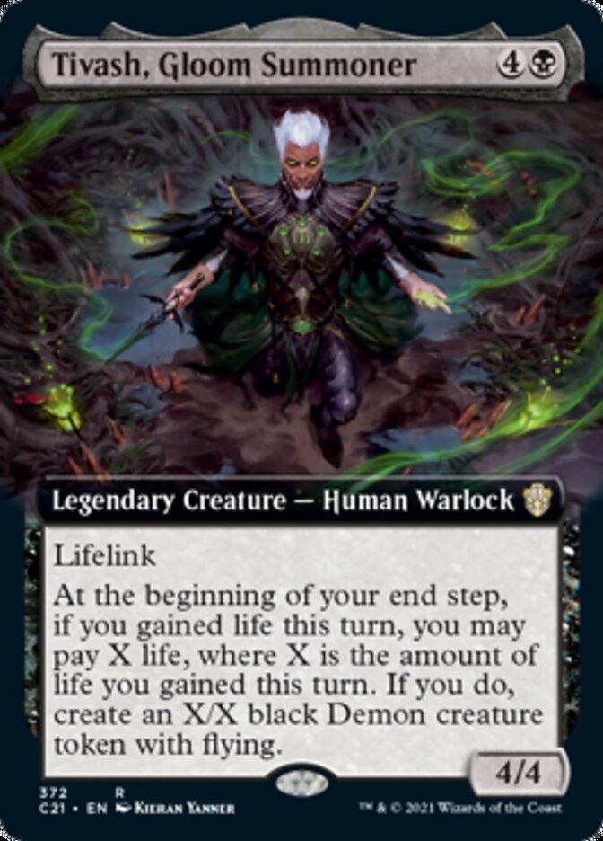 Tivash, Gloom Summoner (Extended Art) [Commander 2021] | Galaxy Games LLC