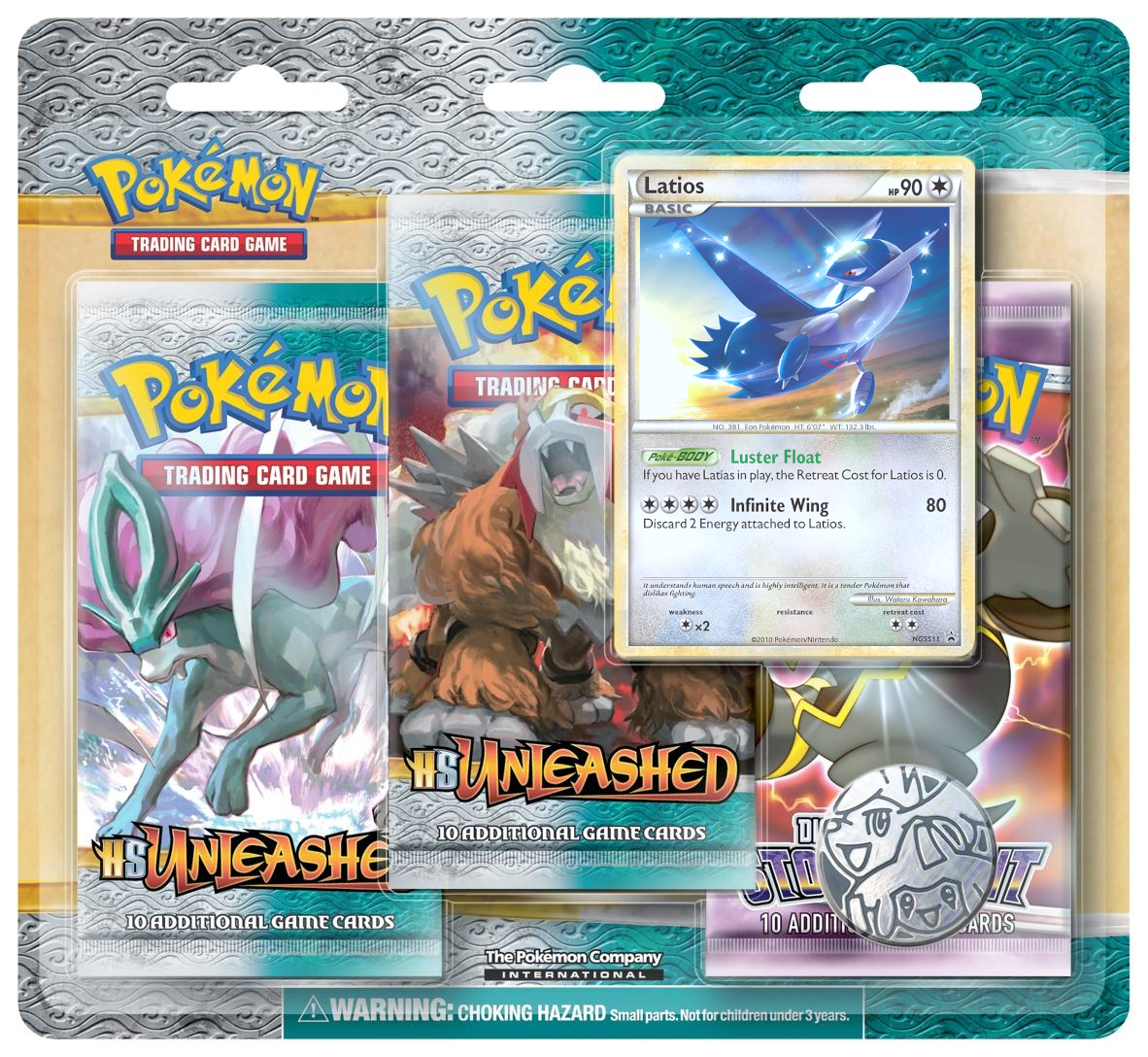 HeartGold & SoulSilver: Unleashed - 3-Pack Blister (Latios) | Galaxy Games LLC
