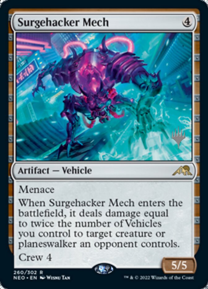 Surgehacker Mech (Promo Pack) [Kamigawa: Neon Dynasty Promos] | Galaxy Games LLC