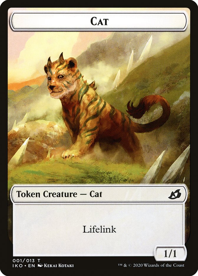 Cat Token [Ikoria: Lair of Behemoths Tokens] | Galaxy Games LLC