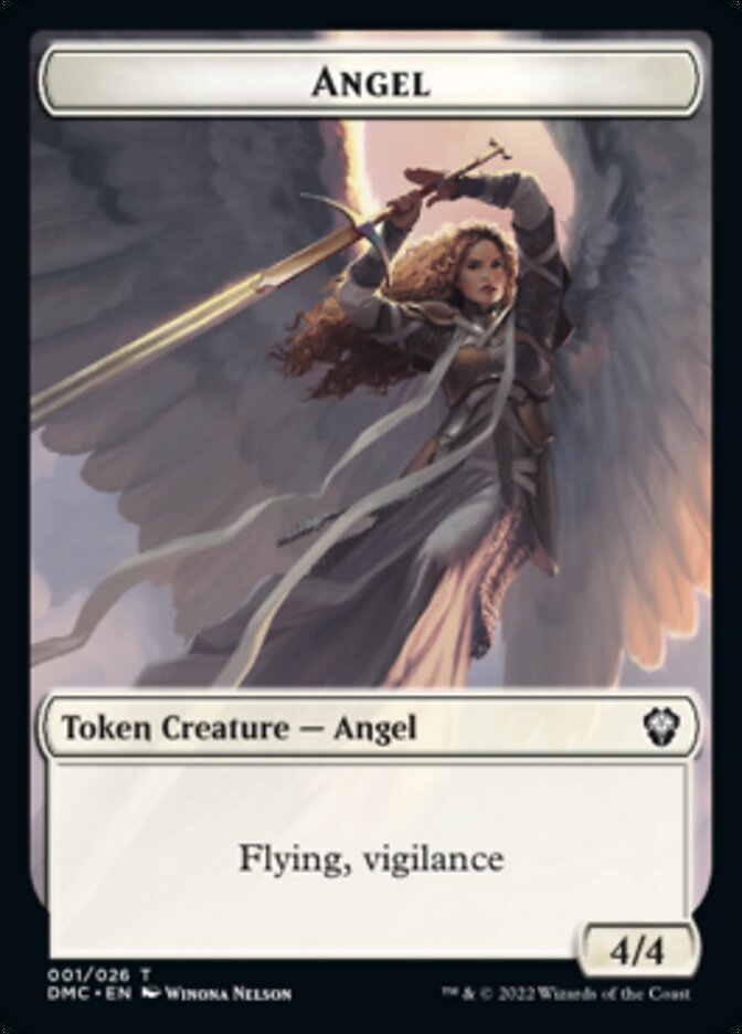 Kavu // Angel Double-sided Token [Dominaria United Commander Tokens] | Galaxy Games LLC