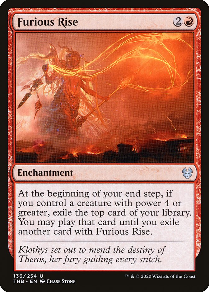 Furious Rise [Theros Beyond Death] | Galaxy Games LLC