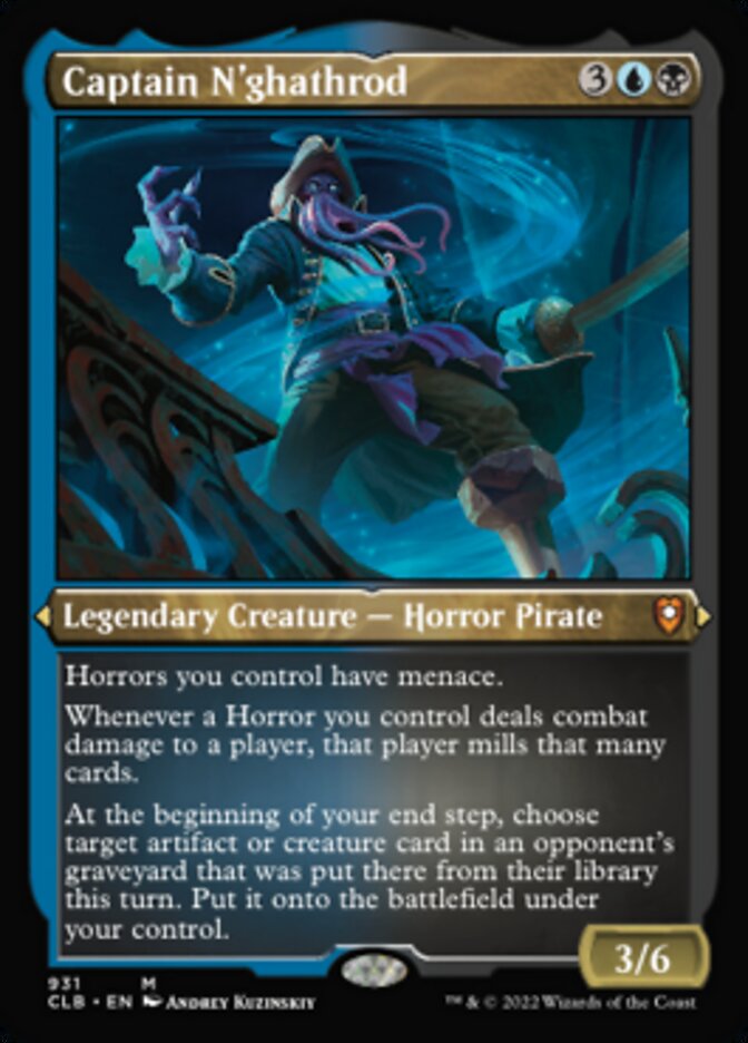 Captain N'ghathrod (Display Commander) (Foil Etched) [Commander Legends: Battle for Baldur's Gate] | Galaxy Games LLC