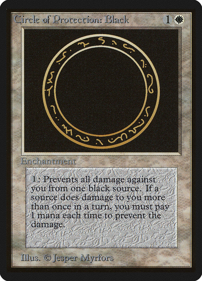 Circle of Protection: Black [Beta Edition] | Galaxy Games LLC