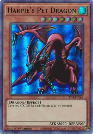 Harpie's Pet Dragon (Green) [LDS2-EN066] Ultra Rare | Galaxy Games LLC