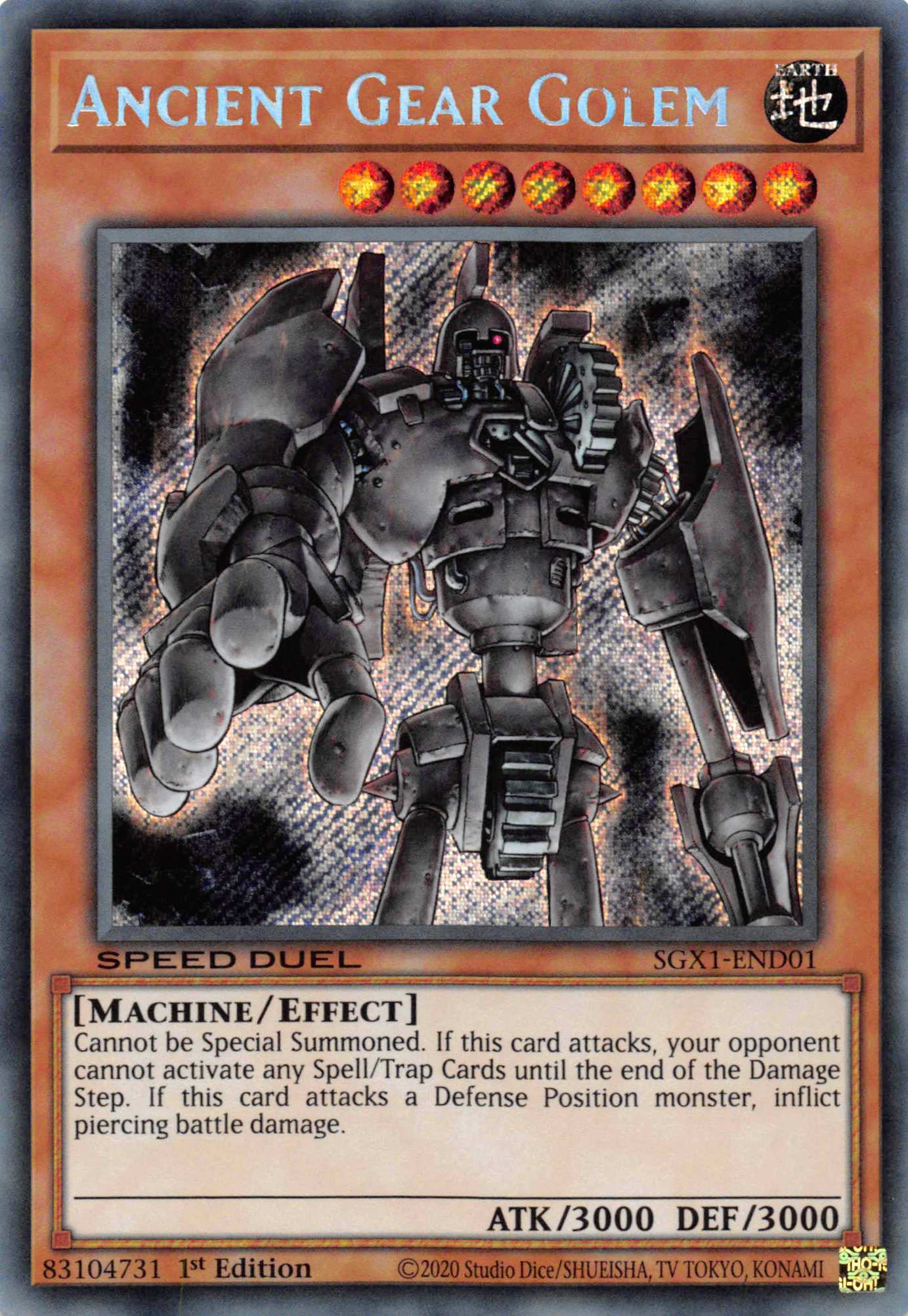 Ancient Gear Golem [SGX1-END01] Secret Rare | Galaxy Games LLC