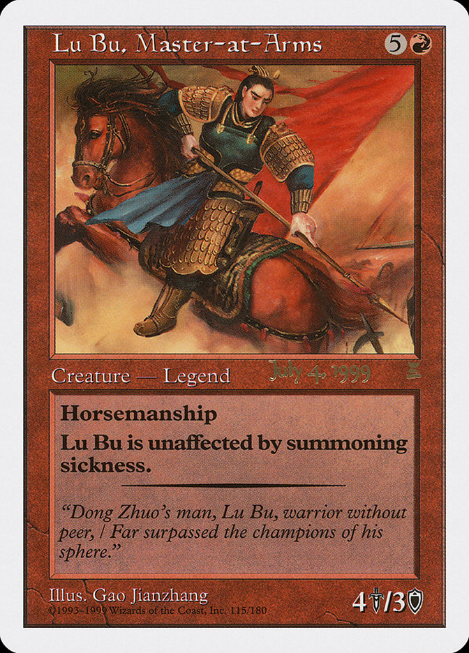 Lu Bu, Master-at-Arms (July 4, 1999) [Portal Three Kingdoms Promos] | Galaxy Games LLC