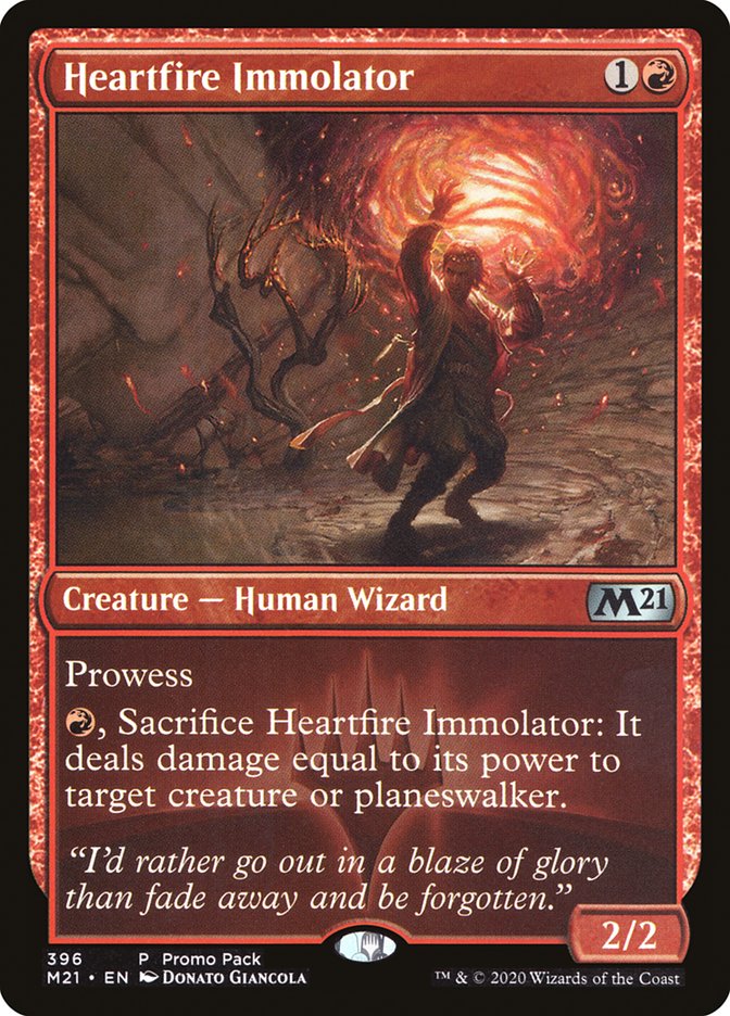 Heartfire Immolator (Promo Pack) [Core Set 2021 Promos] | Galaxy Games LLC