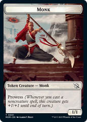 Monk // Phyrexian Hydra (11) Double-Sided Token [March of the Machine Tokens] | Galaxy Games LLC