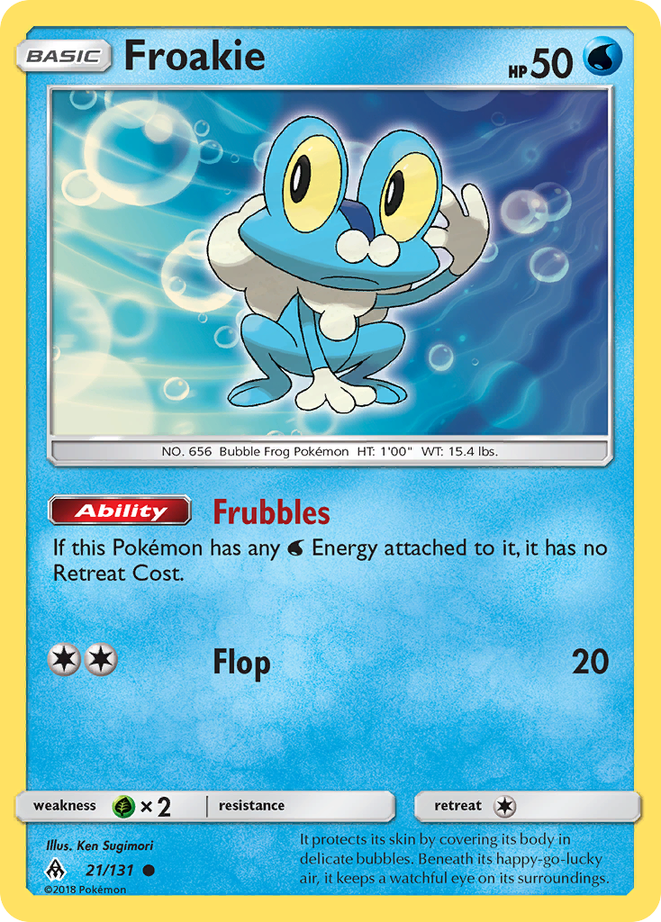 Froakie (21/131) [Sun & Moon: Forbidden Light] | Galaxy Games LLC