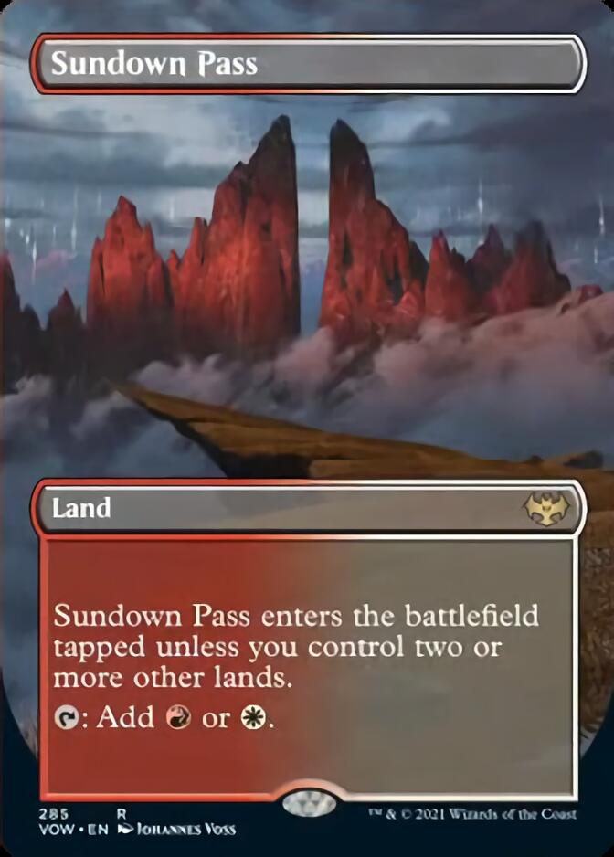 Sundown Pass (Borderless Alternate Art) [Innistrad: Crimson Vow] | Galaxy Games LLC