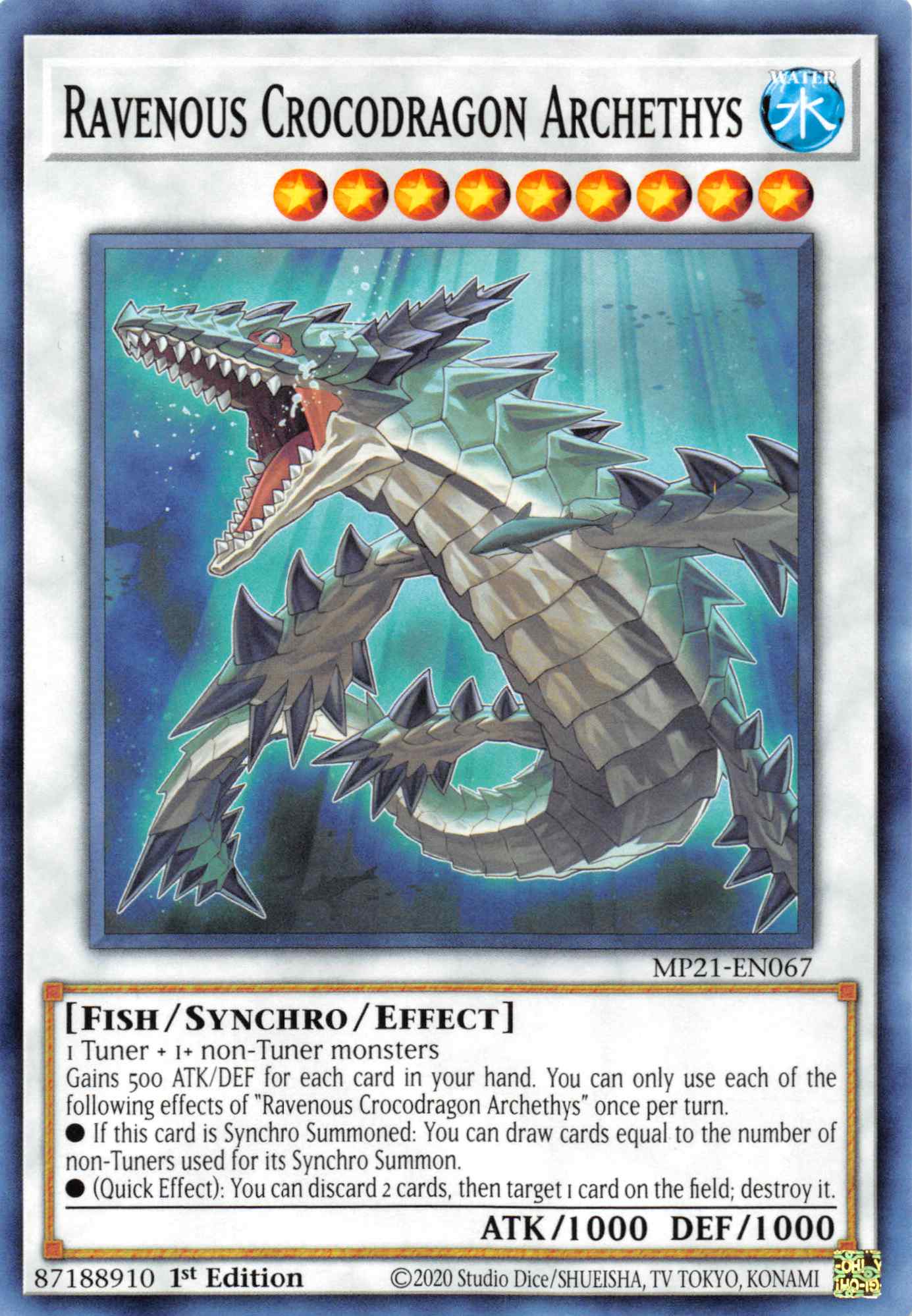 Ravenous Crocodragon Archethys [MP21-EN067] Common | Galaxy Games LLC