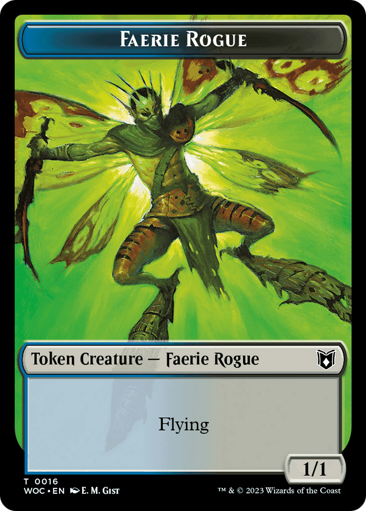 Faerie Rogue // Copy (0016) Double-Sided Token [Wilds of Eldraine Commander Tokens] | Galaxy Games LLC