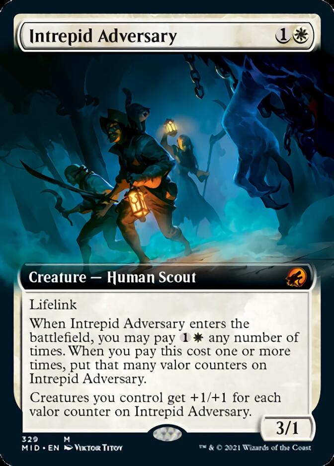 Intrepid Adversary (Extended Art) [Innistrad: Midnight Hunt] | Galaxy Games LLC