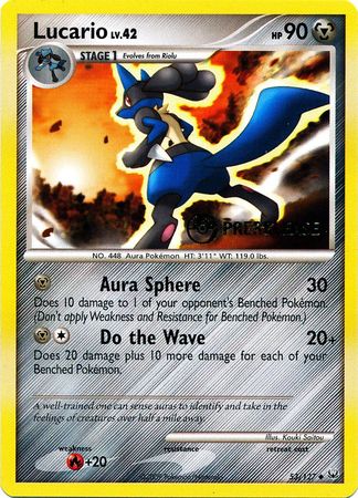 Lucario (53/127) (Prerelease Promo) [Diamond & Pearl: Black Star Promos] | Galaxy Games LLC