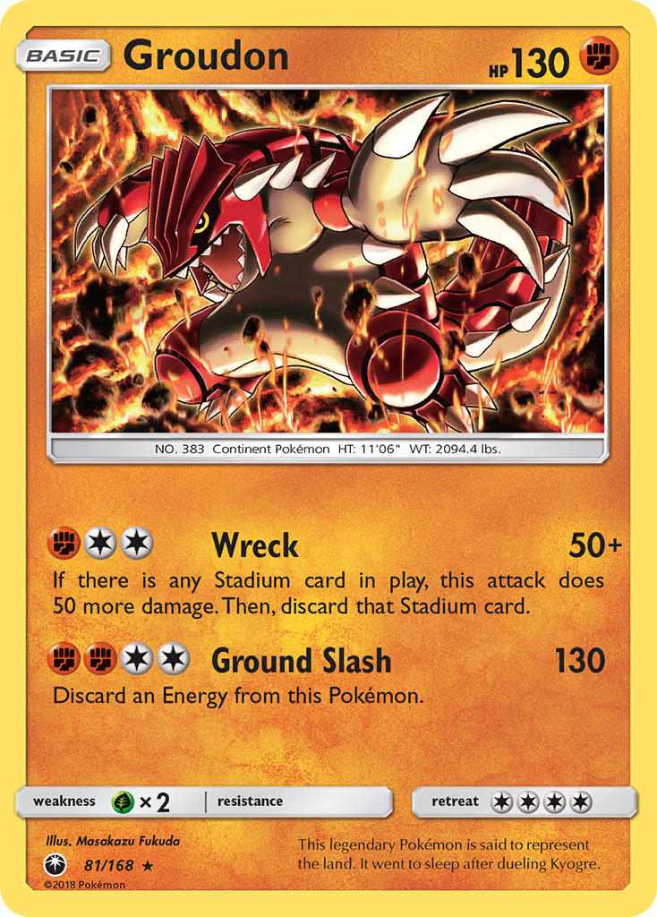 Groudon (81/168) [Sun & Moon: Celestial Storm] | Galaxy Games LLC