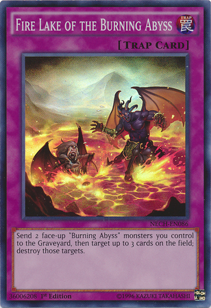 Fire Lake of the Burning Abyss [NECH-EN086] Super Rare | Galaxy Games LLC