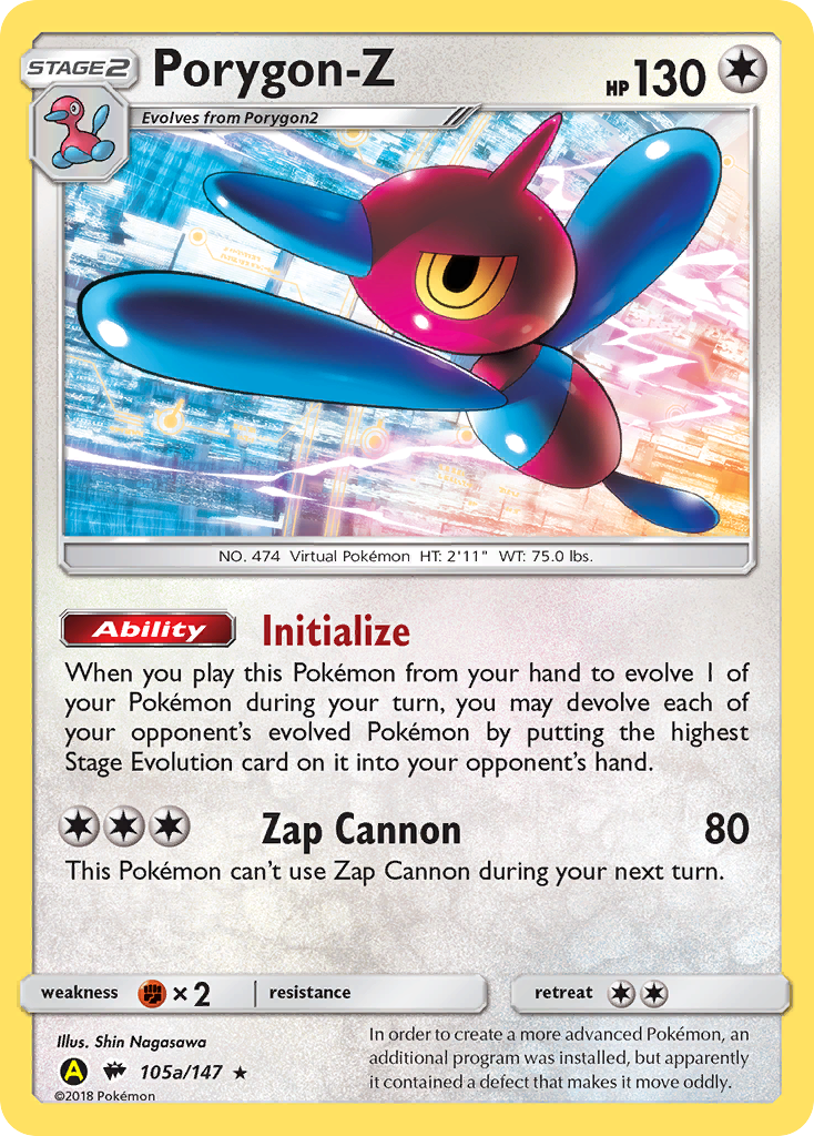 Porygon-Z (105a/147) (Alternate Art Promo) [Sun & Moon: Burning Shadows] | Galaxy Games LLC