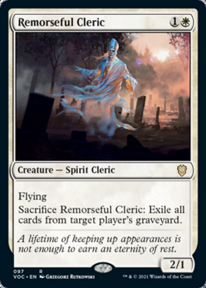 Remorseful Cleric [Innistrad: Crimson Vow Commander] | Galaxy Games LLC