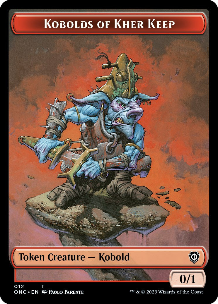 Kobolds of Kher Keep // Dragon Double-Sided Token [Phyrexia: All Will Be One Commander Tokens] | Galaxy Games LLC