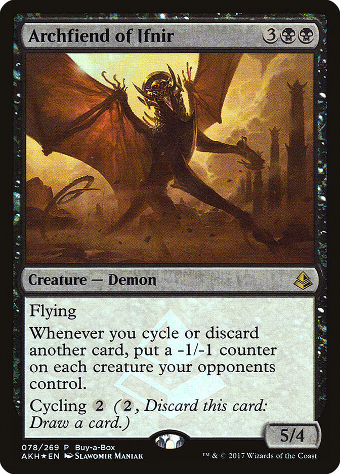 Archfiend of Ifnir (Buy-A-Box) [Amonkhet Promos] | Galaxy Games LLC