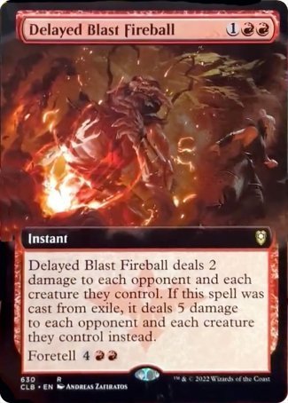Delayed Blast Fireball (Extended Art) [Commander Legends: Battle for Baldur's Gate] | Galaxy Games LLC