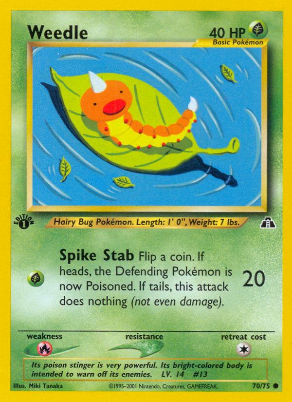 Weedle (70/75) [Neo Discovery 1st Edition] | Galaxy Games LLC