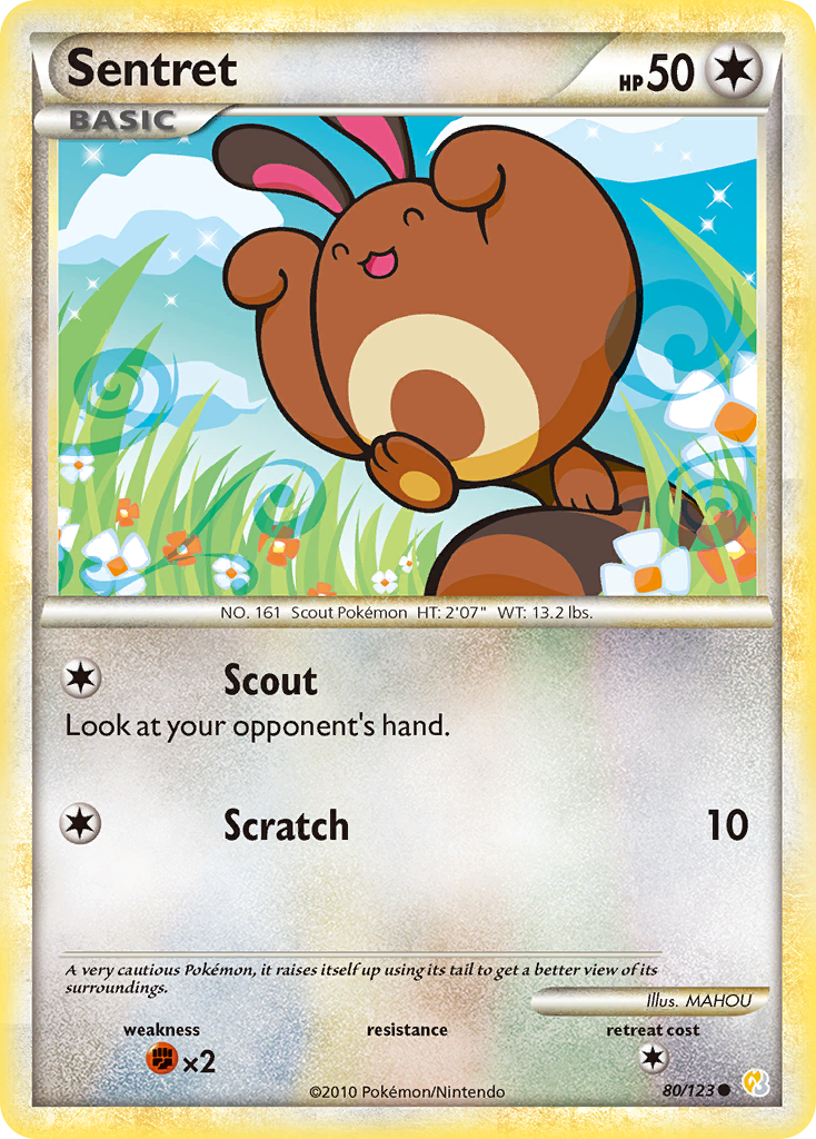 Sentret (80/123) [HeartGold & SoulSilver: Base Set] | Galaxy Games LLC