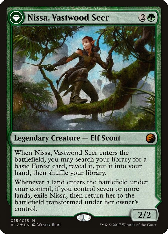 Nissa, Vastwood Seer // Nissa, Sage Animist [From the Vault: Transform] | Galaxy Games LLC