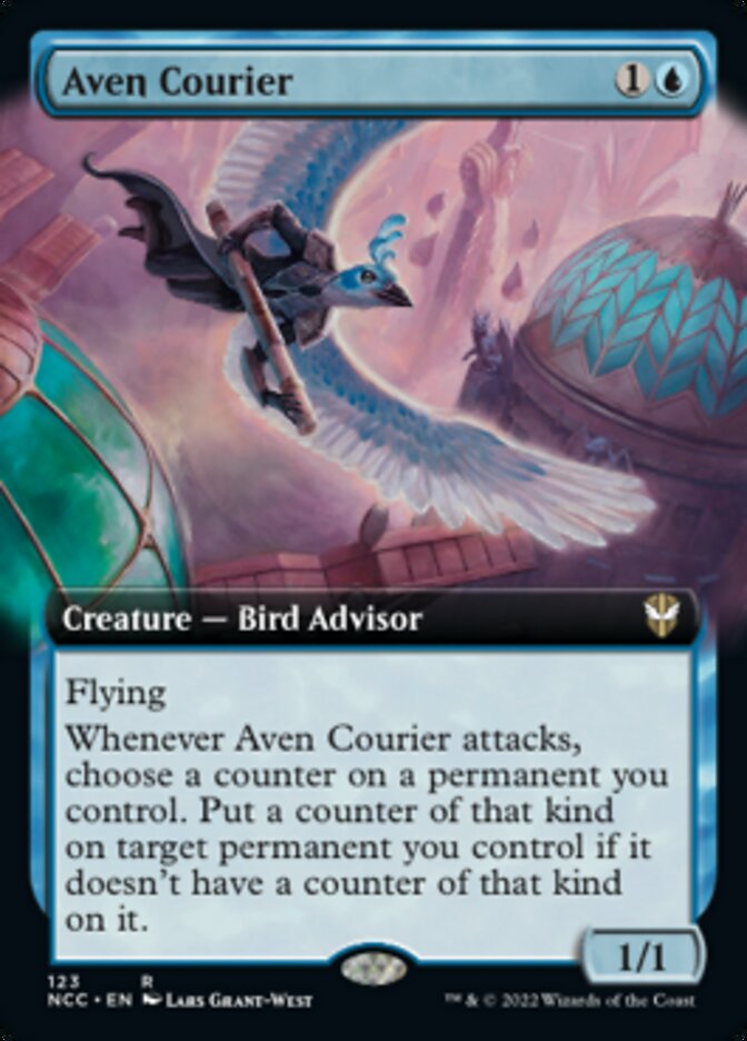 Aven Courier (Extended Art) [Streets of New Capenna Commander] | Galaxy Games LLC