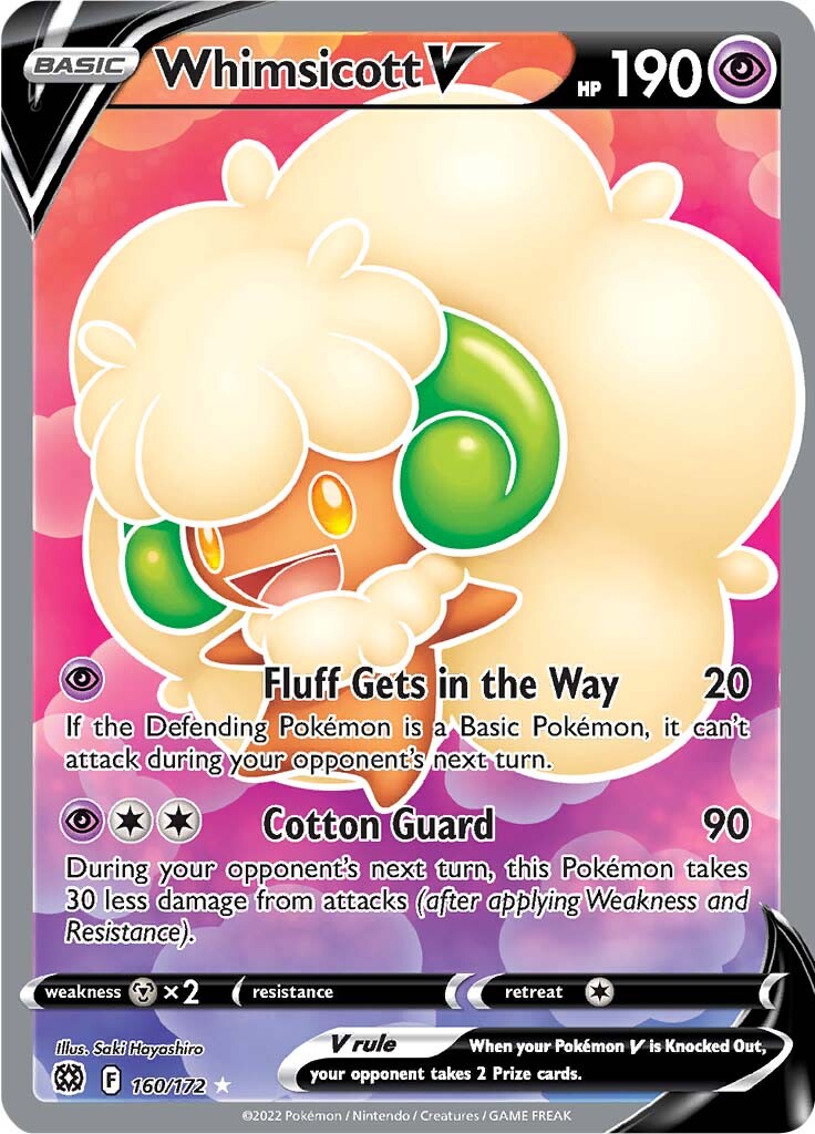 Whimsicott V (160/172) [Sword & Shield: Brilliant Stars] | Galaxy Games LLC