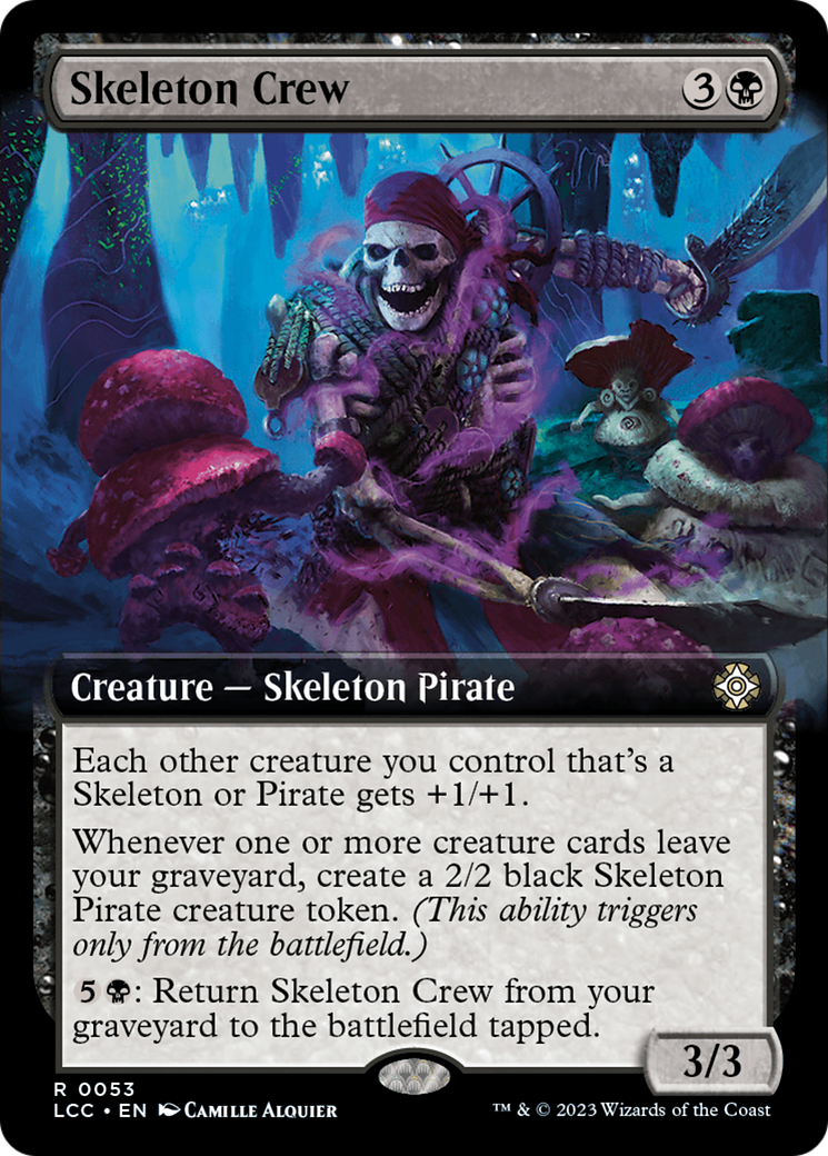 Skeleton Crew (Extended Art) [The Lost Caverns of Ixalan Commander] | Galaxy Games LLC