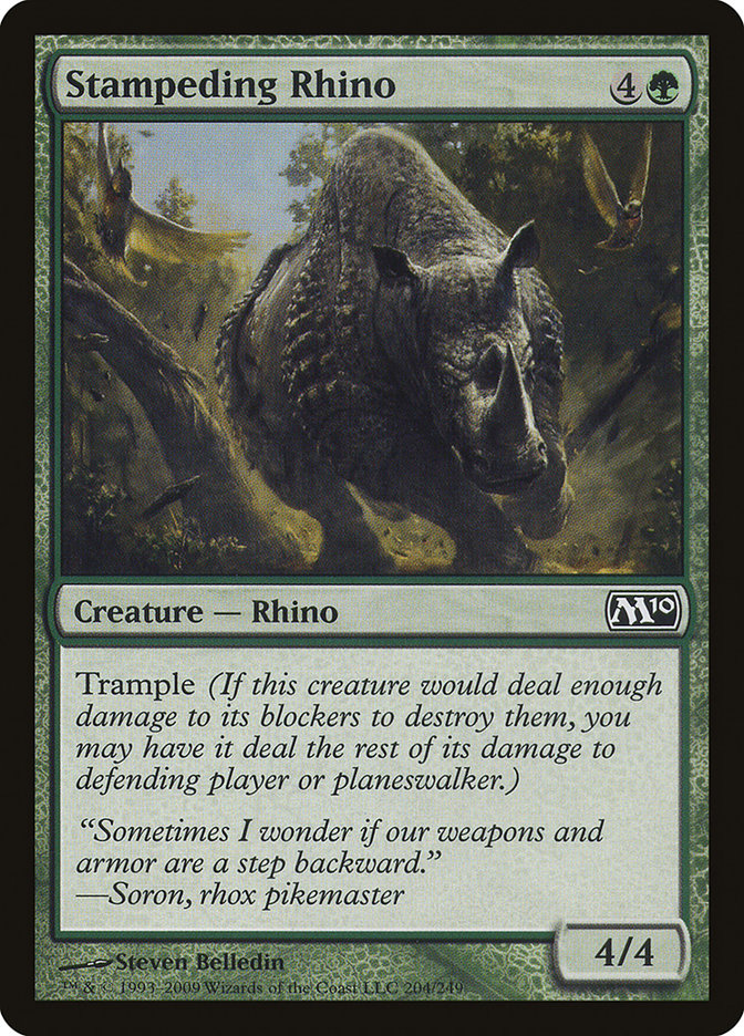 Stampeding Rhino [Magic 2010] | Galaxy Games LLC
