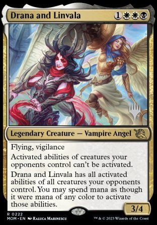 Drana and Linvala (Promo Pack) [March of the Machine Promos] | Galaxy Games LLC