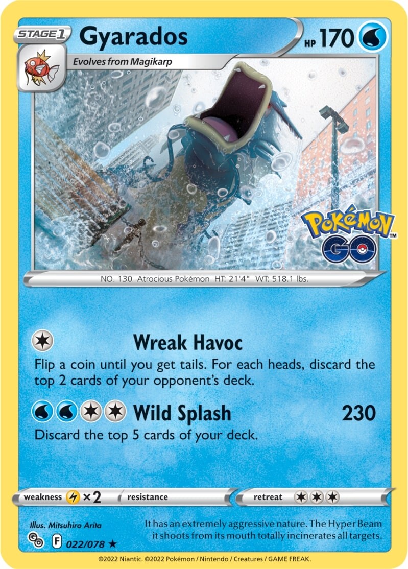 Gyarados (022/078) [Pokémon GO] | Galaxy Games LLC