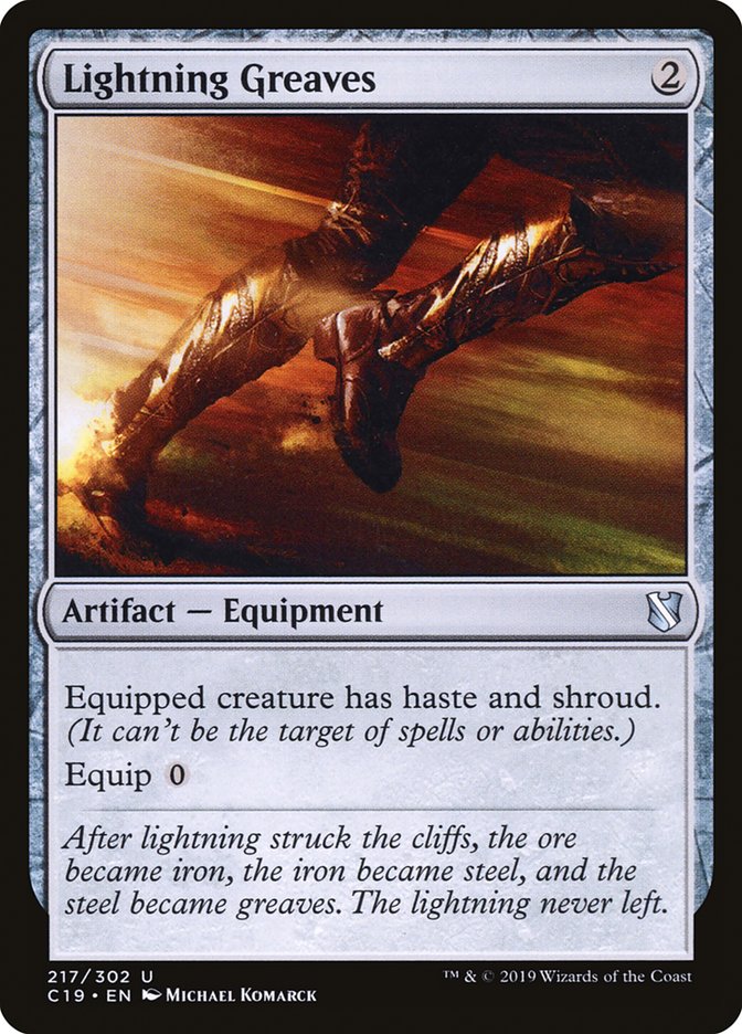 Lightning Greaves [Commander 2019] | Galaxy Games LLC