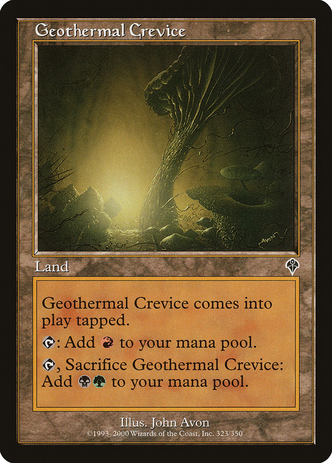 Geothermal Crevice [Invasion] | Galaxy Games LLC