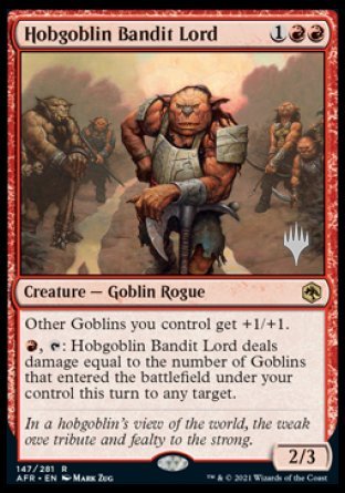 Hobgoblin Bandit Lord (Promo Pack) [Dungeons & Dragons: Adventures in the Forgotten Realms Promos] | Galaxy Games LLC