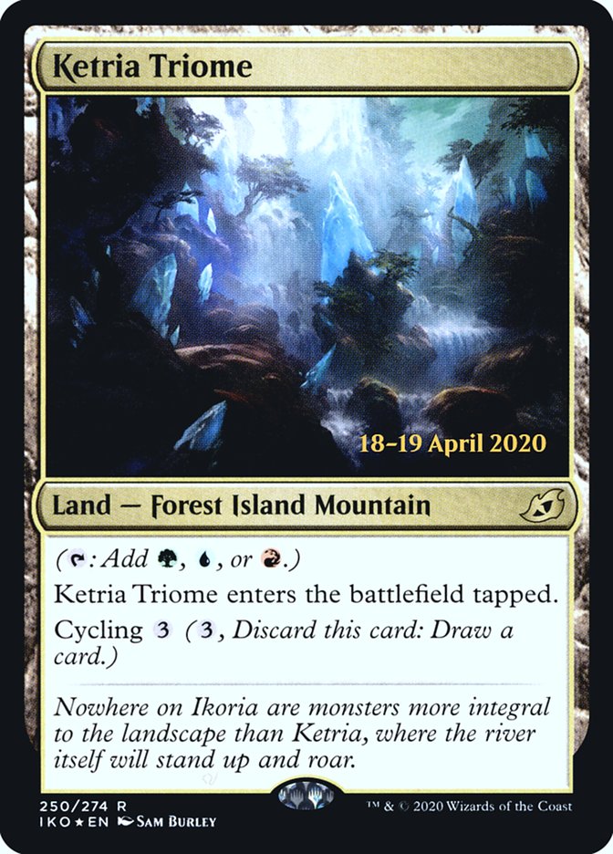 Ketria Triome [Ikoria: Lair of Behemoths Prerelease Promos] | Galaxy Games LLC