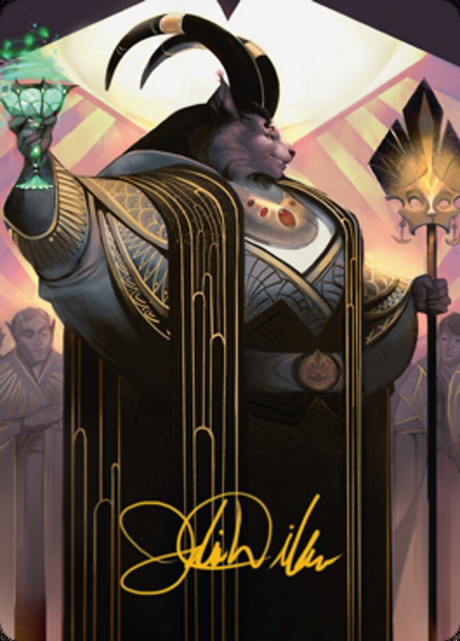 Jetmir, Nexus of Revels 2 Art Card (Gold-Stamped Signature) [Streets of New Capenna Art Series] | Galaxy Games LLC